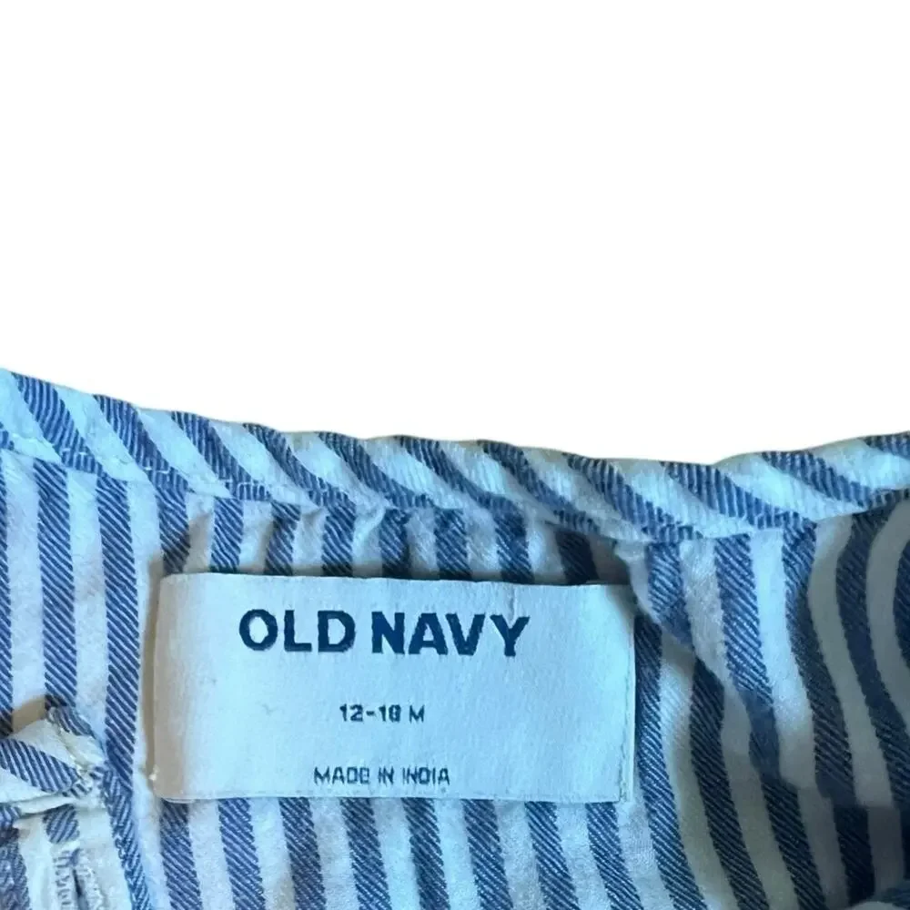 ❤️ 3/$25 Old Navy Striped Nautical Long Sleeve Toddler Dress | 12-18mo